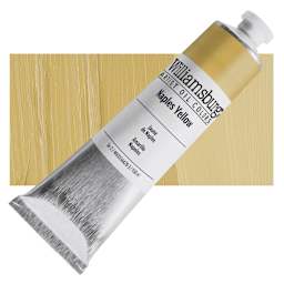 Williamsburg Handmade Oil Paint - Naples Yellow, 150 ml tube and swatch