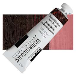 Williamsburg Handmade Oil Paint - Benzimidazolone Burnt Orange, 37 ml tube and swatch