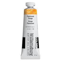 Williamsburg Handmade Oil Paint - Fluorescent Orange, 37 ml tube