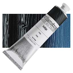 Williamsburg Handmade Oil Paint - Indigo, 150 ml tube and swatch