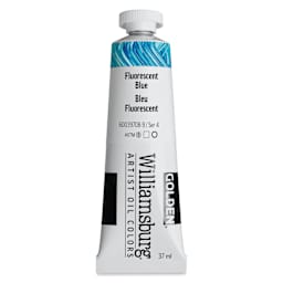 Williamsburg Handmade Oil Paint - Fluorescent Blue, 37 ml tube