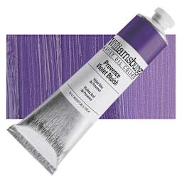 Williamsburg Handmade Oil Paint - Provence Violet Bluish, 150 ml tube and swatch