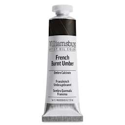 Williamsburg Handmade Oil Paint - French Burnt Umber, 37 ml tube