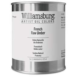 Williamsburg Handmade Oil Paint - French Raw Umber, 16 oz can