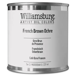 Williamsburg Handmade Oil Paint - French Brown Ochre, 8 oz can