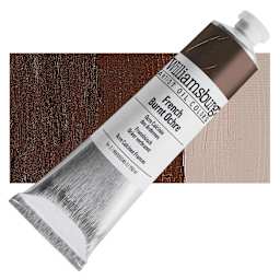 Williamsburg Handmade Oil Paint - French Burnt Ochre, 150 ml tube and swatch