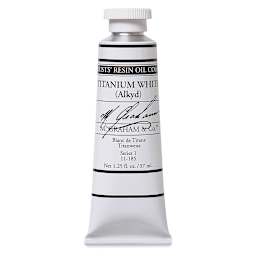 M. Graham Artists' Oil Color - Titanium White-Alkyd (Rapid Dry), 37 ml tube
