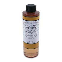 M. Graham Walnut Alkyd Medium - Walnut Alkyd Medium, 8 oz bottle