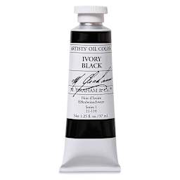 M. Graham Artists' Oil Color - Ivory Black, 37 ml tube
