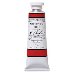 M. Graham Artists' Oil Color - Naphthol Red, 37 ml tube