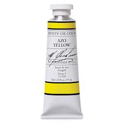 M. Graham Artists' Oil Color - Azo Yellow, 37 ml tube