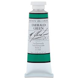M. Graham Artists' Oil Color - Emerald Green, 37 ml tube