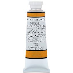 M. Graham Artists' Oil Color - Nickel  Quinacridone Gold, 37 ml tube