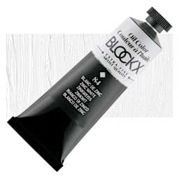 Blockx Artist Oil Color - Zinc White, 35 ml tube and swatch