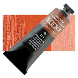 Blockx Artist Oil Color - Light Red, 35 ml tube and swatch