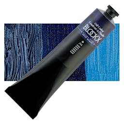 Blockx Artist Oil Color - Indigo, 200 ml tube and swatch