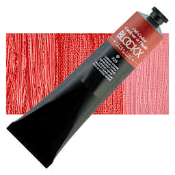 Blockx Artist Oil Color - Cadmium Purple, 200 ml Tube and swatch