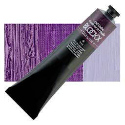 Blockx Artist Oil Color - Cobalt Violet Deep, 200 ml Tube and swatch