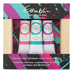 Gamblin 1980 Oils - Set of 3, 1980s Colors, 37 ml