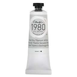 Gamblin 1980 Oil Paint - Fast Dry Titanium White, 37 ml tube