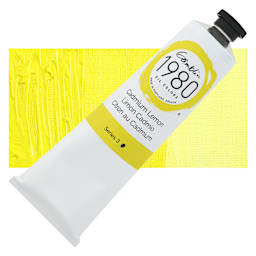 Gamblin 1980 Oils - Cadmium Lemon, 150 ml tube and swatch