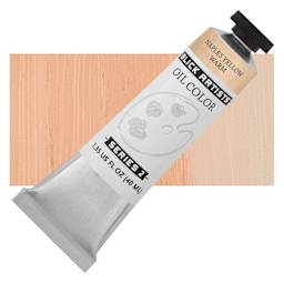 Blick Artists' Oil Paint - Naples Yellow Warm, 40 ml tube and swatch