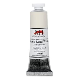 Michael Harding Artists Oil Color - Stack Lead White, 40 ml tube