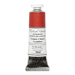 Michael Harding Artists Oil Color - Genuine Chinese Vermilion, 40 ml tube