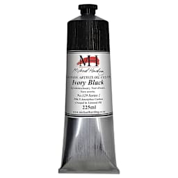 Michael Harding Artists Oil Color - Ivory Black, 225 ml tube