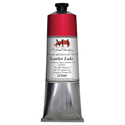 Michael Harding Artists Oil Color - Scarlet Lake, 225 ml tube