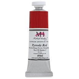 Michael Harding Artists Oil Color - Pyrrole Red, 40 ml, Tube (Front)