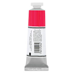 Michael Harding Artists Oil Color - Opera Rose, back of 40 ml tube