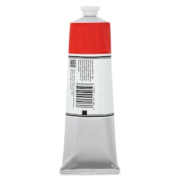 Michael Harding Artists Oil Color - Orange Sunset, back of 225 ml tube