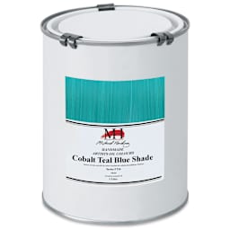 Michael Harding Artists Oil Color - Cobalt Teal Blue Shade, 1 Liter