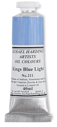 Michael Harding Artists Oil Color - Kings Blue Light, 40 ml tube