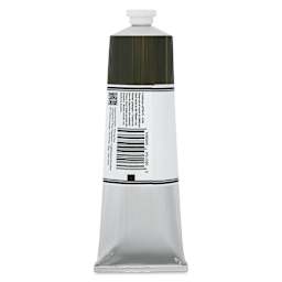 Michael Harding Artists Oil Color - Olive Green, back of 225 ml tube