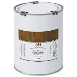 Michael Harding Artists Oil Color - Raw Sienna, 1 Liter