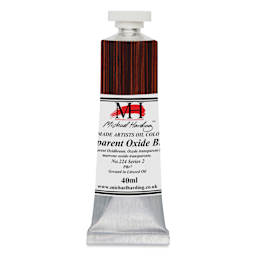 Michael Harding Artist Oil Paint - Transparent Oxide Brown, 40 ml tube