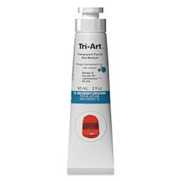Tri-Art High Viscosity Artist Acrylic - Transparent Pyrrole Red Medium, 60 ml tube