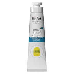 Tri-Art High Viscosity Artist Acrylic - Primary Yellow, 60 ml Tube