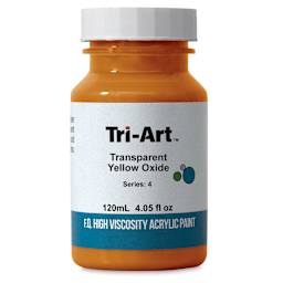 Tri-Art High Viscosity Artist Acrylic - Transparent Yellow Oxide, 120 ml jar