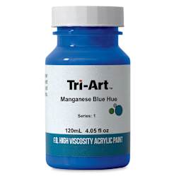 Tri-Art High Viscosity Artist Acrylic - Manganese Blue Hue, 120 ml jar