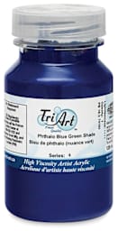 Tri-Art High Viscosity Artist Acrylics - Phthalo Blue Green Shade, 120 ml jar