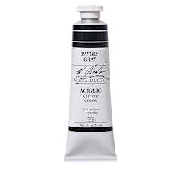 M. Graham Artists' Acrylics - Paynes Gray, 2 oz tube