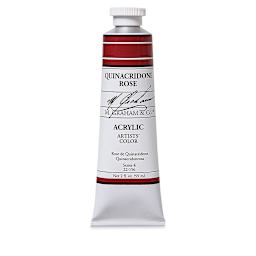 M. Graham Artists' Acrylics - Quinacridone Rose, 2 oz tube
