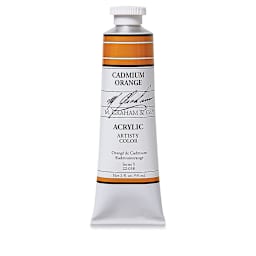 M. Graham Artists' Acrylics - Cadmium Orange, 2 oz tube