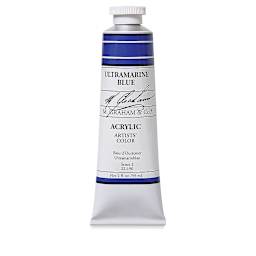 M. Graham Artists' Acrylics - Ultramarine Blue, 2 oz tube