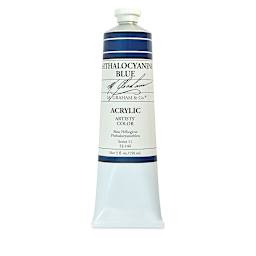 M. Graham Artists' Acrylics - Phthalocyanine Blue, 5 oz Tube
