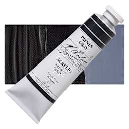 M. Graham Artists' Acrylic - Paynes Gray, 2 oz tube and swatch