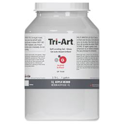 Tri-Art Finest Self-Leveling Gel Medium - Front of 3.78 L Jar
